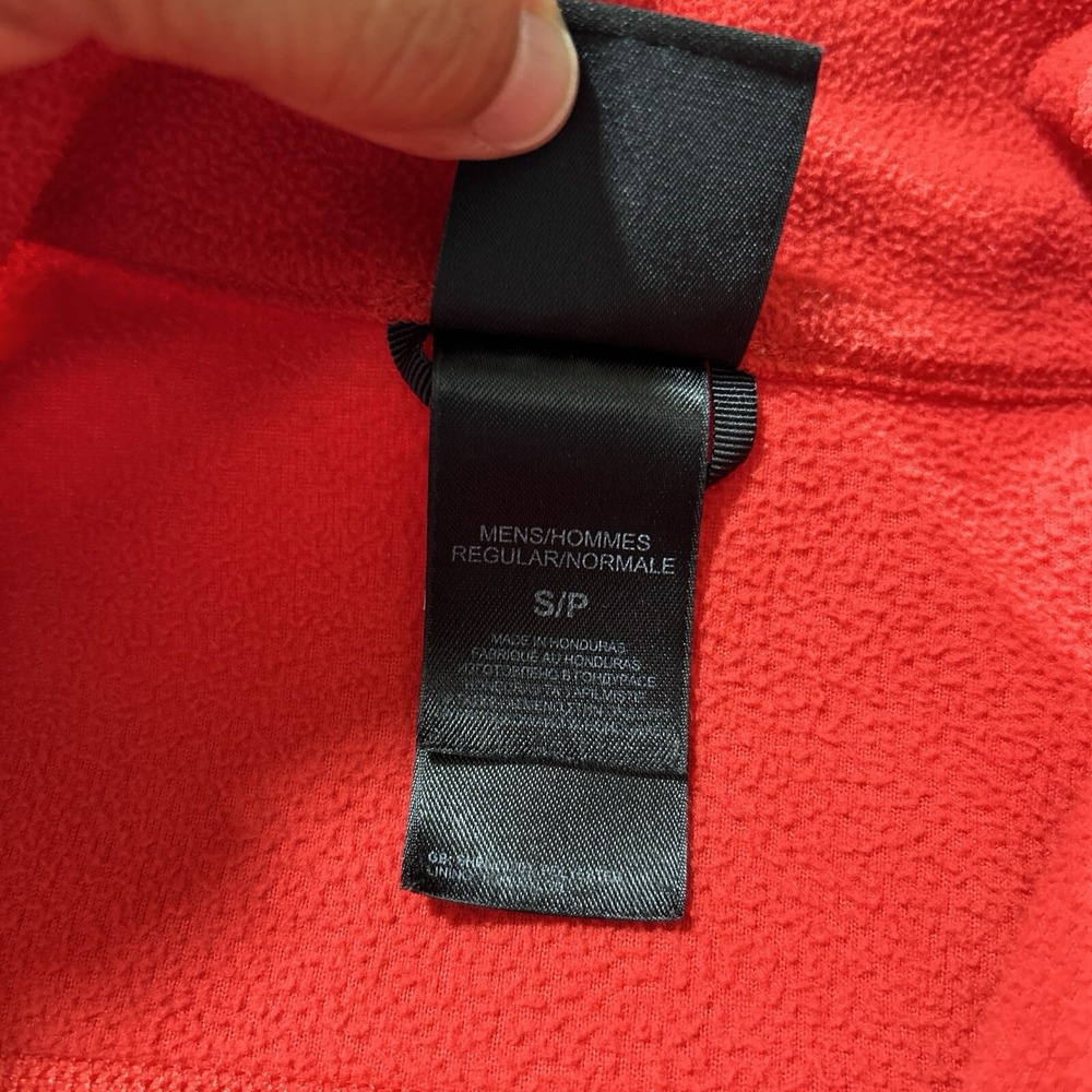 The North Face 1/4 Zip Fleece Pullover Mens Size Small Red Gray Long sleeve - Picture 8 of 9